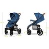 Wózek dziecięcy LIONELO Annet Plus Blue Denim Niebiesko-Czarny Waga [kg] 11.5