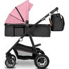 Wózek dziecięcy LIONELO Amber Czarno-różowy Informacje dodatkowe Komfortowy dla dziecka