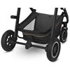Wózek dziecięcy LIONELO Amber 3w1 Grey Graphite Czarno-szary Konstrukcja Okienko z siatki