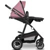 Wózek dziecięcy LIONELO Amber 3w1 Pink Rose Czarno-różowy Bezpieczeństwo Hamulec bezpieczeństwa