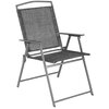Zestaw krzeseł ogrodowych SASKA GARDEN Sydney 1055138 Szary (2 szt.) Materiał Textilene