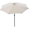 Parasol ogrodowy SASKA GARDEN z oświetleniem LED 300 cm Beżowy Podstawa Nie