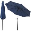 Parasol ogrodowy SASKA GARDEN z oświetleniem LED 300 cm Granatowy Rozmiar po zmontowaniu [cm] 300 x 245