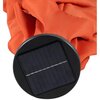 Parasol ogrodowy SASKA GARDEN z oświetleniem LED 300 cm Pomarańczowy Kolor Pomarańczowy