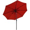 Parasol ogrodowy SASKA GARDEN z oświetleniem LED 300 cm Pomarańczowy