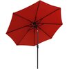 Parasol ogrodowy SASKA GARDEN z oświetleniem LED 300 cm Pomarańczowy Załączona dokumentacja Karta gwarancyjna