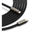 Kabel USB-C - USB-C RINGKE USB 3.2 Gen PD240W 1 m Czarny Obsługiwane zasilanie [W] do 240