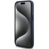Etui GUESS 4G Triangle Metal Logo do Apple iPhone 15 Plus Niebieski Dominujący kolor Niebieski