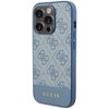 Etui GUESS 4G Bottom Stripe Metal Logo Collection do Apple iPhone 15 Pro Max Niebieski Seria telefonu iPhone