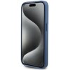 Etui GUESS 4G Bottom Stripe Metal Logo Collection do Apple iPhone 15 Pro Max Niebieski Dominujący kolor Niebieski