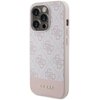 Etui GUESS 4G Bottom Stripe Metal Logo Collection do Apple iPhone 15 Pro Różowy Seria telefonu iPhone
