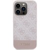 Etui GUESS 4G Bottom Stripe Metal Logo Collection do Apple iPhone 15 Pro Różowy Model telefonu iPhone 15 Pro