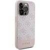 Etui GUESS 4G Bottom Stripe Metal Logo Collection do Apple iPhone 15 Pro Różowy Kompatybilność Apple iPhone 15 Pro