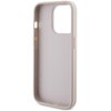 Etui GUESS 4G Bottom Stripe Metal Logo Collection do Apple iPhone 15 Pro Różowy Gwarancja 24 miesiące