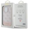 Etui GUESS 4G Bottom Stripe Metal Logo Collection do Apple iPhone 15 Pro Różowy Marka telefonu Apple