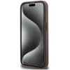 Etui GUESS 4G Bottom Stripe Metal Logo Collection do Apple iPhone 15 Pro Max Brązowy Dominujący kolor Brązowy