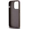 Etui GUESS 4G Bottom Stripe Metal Logo Collection do Apple iPhone 15 Pro Max Brązowy Gwarancja 24 miesiące