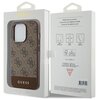 Etui GUESS 4G Bottom Stripe Metal Logo Collection do Apple iPhone 15 Pro Max Brązowy Marka telefonu Apple