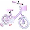 Rower dziecięcy ENERO Princess 12 cali dla dziewczynki Fioletowy