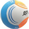 Piłka nożna ENERO Biało-niebiesko-pomarańczowa Łączenie Szyta maszynowo