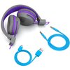 Słuchawki nauszne JLAB JBuddies Studio Fioletowo-szare Transmisja bezprzewodowa Bluetooth