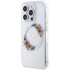 Etui GUESS IML Flowers Wreath MagSafe do Apple iPhone 15 Pro Przezroczysty Seria telefonu iPhone