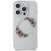 Etui GUESS IML Flowers Wreath MagSafe do Apple iPhone 15 Pro Przezroczysty Model telefonu iPhone 15 Pro