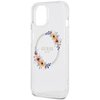 Etui GUESS IML Flowers Wreath MagSafe do Apple iPhone 15 Przezroczysty Typ Etui nakładka