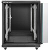 Szafa RACK QOLTEC 19" 15U 54518 600 x 600 mm, Stojąca Czarny Głębokość [mm] 600
