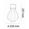 Lampa solarna GOLDLUX Ahoboro 313232 Biały Głębokość [mm] 210