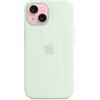 Etui APPLE Silicone Case MagSafe do iPhone 15 Pastelowa mięta Seria telefonu iPhone