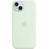 Etui APPLE Silicone Case MagSafe do iPhone 15 Plus Pastelowa mięta