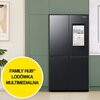 Lodówka SAMSUNG RF65DG9H0EB1EO Side by Side AI FamilyHub No Frost 183cm Grafitowa stal Podajnik wody Kostkarka Roczne zużycie prądu 365 kWh = 419.75 zł