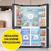 Lodówka SAMSUNG RF65DG9H0EB1EO Side by Side AI FamilyHub No Frost 183cm Grafitowa stal Podajnik wody Kostkarka Kolor producenta Grafitowa stal