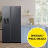 Lodówka SAMSUNG RS65DG5403B1EO Side by Side AI No Frost 178cm Grafitowa stal Podajnik wody Kostkarka Położenie zamrażarki Side by Side