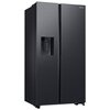 Lodówka SAMSUNG RS64DG53M3B1EO Side by Side AI No Frost 178cm Grafitowa stal Kostkarka Podajnik wody Sterowanie Elektroniczne