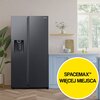 Lodówka SAMSUNG RH65DG54M3B1EO Side by Side AI No Frost 178cm  Podajnik wody Kostkarka Grafitowa stal Położenie zamrażarki Side by Side