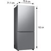 Lodówka SAMSUNG RB50DG602ES9EO Combi Max AI No Frost 192cm Inox Wyświetlacz Wewnętrzny