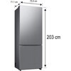 Lodówka SAMSUNG RB53DG703DS9EO Combi Max AI No Frost 203cm Szczotkowana stal nierdzewna Liczba termostatów 2