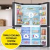 Lodówka SAMSUNG RF65DG960EB1EO Side by Side AI No Frost 183cm Grafitowa stal Podajnik wody Kostkarka Roczne zużycie prądu 368 kWh = 423.2 zł
