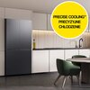 Lodówka SAMSUNG RF65DG960EB1EO Side by Side AI No Frost 183cm Grafitowa stal Podajnik wody Kostkarka Funkcje Dystrybutor wody, Sterowanie smartfonem, Szybkie chłodzenie, Szybkie zamrażanie