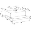 Okap AMICA OTP6243B Czarny 270m3/h 65dB klasa C Automatyczny włącznik/wyłącznik Szerokość [cm] 59.8