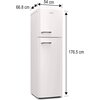 Lodówka AMICA FD280.3FW(E) No Frost 176.5cm Biała Sterowanie Mechaniczne