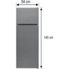Lodówka AMICA FD2355.4X(E) 145cm Inox Kolor producenta Inox