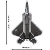Klocki plastikowe COBI Armed Forces Lockheed F-22 Raptor COBI-5855 Rodzaj Klocki konstrukcyjne
