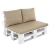 Poduszka paletowa na oparcie PATIO Larisa Basic D031-15CW Beżowy Wymiary [cm] 60 x 42 x 12
