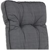 Poduszka na fotel PATIO Lena H024-073PB Antracytowo-szary Materiał Mikrofibra