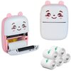 Drukarka EXTRALINK EPP-001 Złącze USB Różowy + Papier termiczny samoprzylepny (5 szt.)