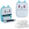 Drukarka EXTRALINK EPP-002 Złącze USB Niebieski + Papier termiczny zwykły (5 szt.)