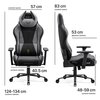 Fotel DIABLO CHAIRS X-Horn 2.0 (L) Czarno-szary Podświetlenie RGB Nie